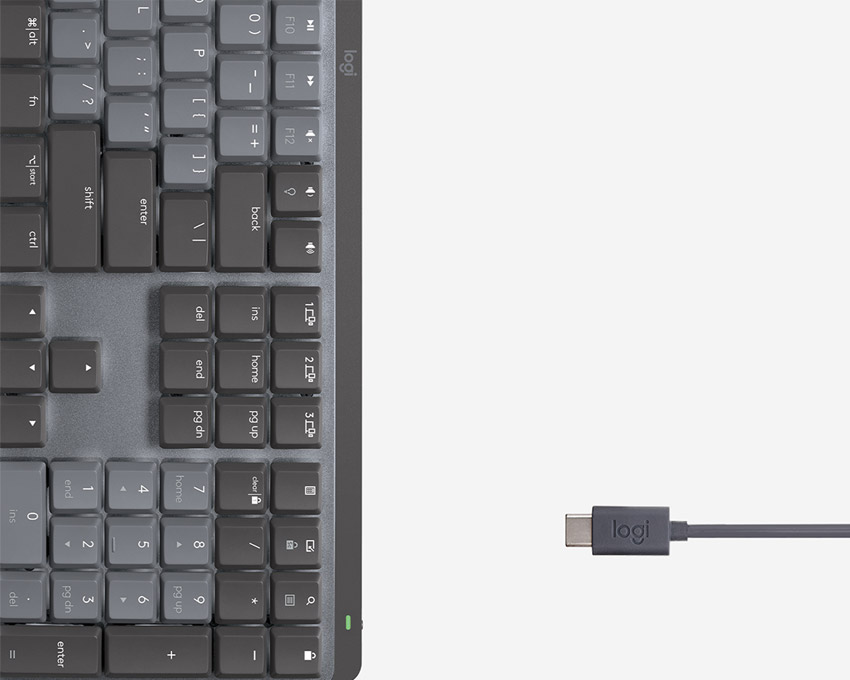 Logitech MX Mechanical Wireless Keyboard - Tactile Quiet product details
