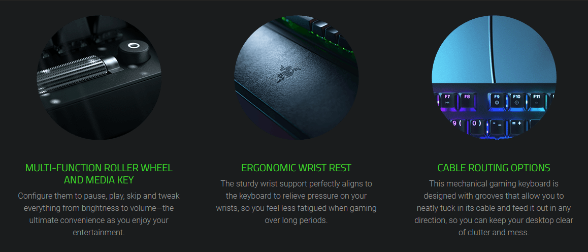Razer BlackWidow V3 Mechanical Gaming Keyboard - Green Switch product details