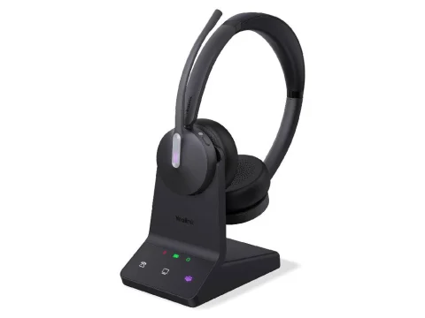 Yealink WH64 Dual Teams Bluetooth DECT Stereo Business Headset with Base Station