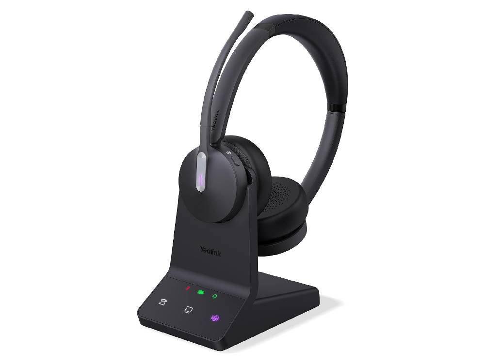 Yealink WH64 Dual Teams Bluetooth DECT Stereo Business Headset with Base Station