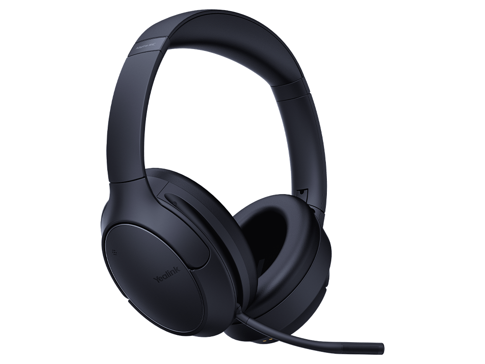 Yealink BH78 MS Stereo Bluetooth 5.3 ANC Headset w/ Charging Stand Black