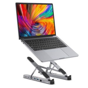 MBeat Stage P5 Portable Laptop Stand with USB-C Docking Station