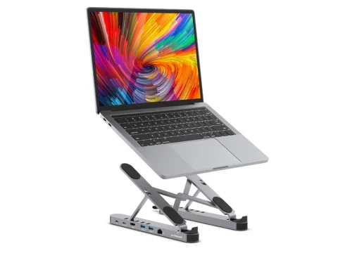 MBeat Stage P5 Portable Laptop Stand with USB-C Docking Station
