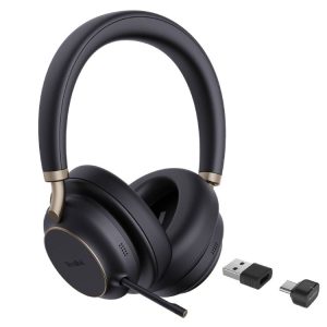 Yealink BH76 PLUS Bluetooth MS ANC Stereo Business Headset with USB-C/A Adapter - Black