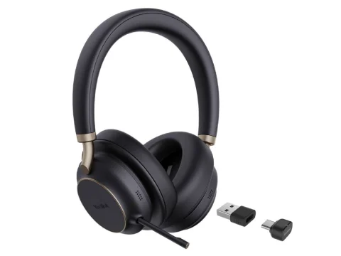 Yealink BH76 PLUS Bluetooth MS ANC Stereo Business Headset with USB-C/A Adapter - Black