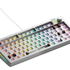 Glorious GMMK 3 PRO 65 RGB Silver Mechanical Keyboard Barebone