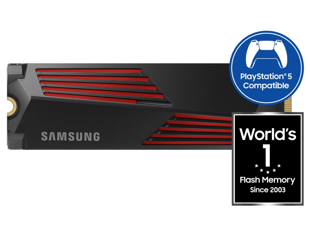 Samsung 990 PRO 2TB PCIe Gen4 NVMe M.2 SSD with Heatsink