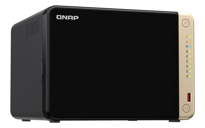 QNAP TS-664-8G Tower 6 Bay NAS, Celeron Quad-core, 8GB RAM, 2x 2.5GbE