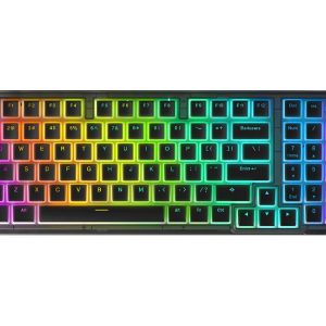 Darmoshark K7 Pro Tri-mode Gateron Yellow Pro Switch Gaming Keyboard - Black