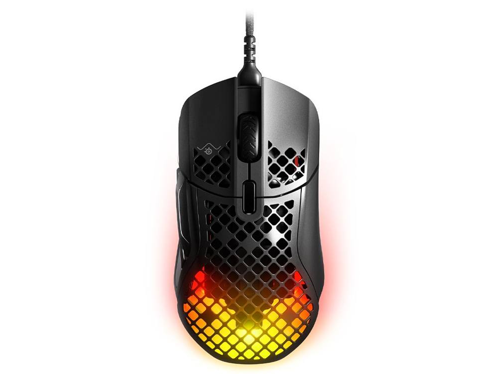 SteelSeries Aerox 5 Ultra Lightweight Ergonomic Gaming Mouse - Black