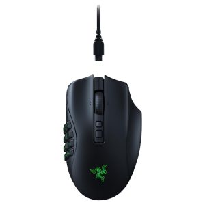 Razer Naga V2 Pro MMO Wireless Gaming Mouse with HyperScroll Pro Wheel - Black