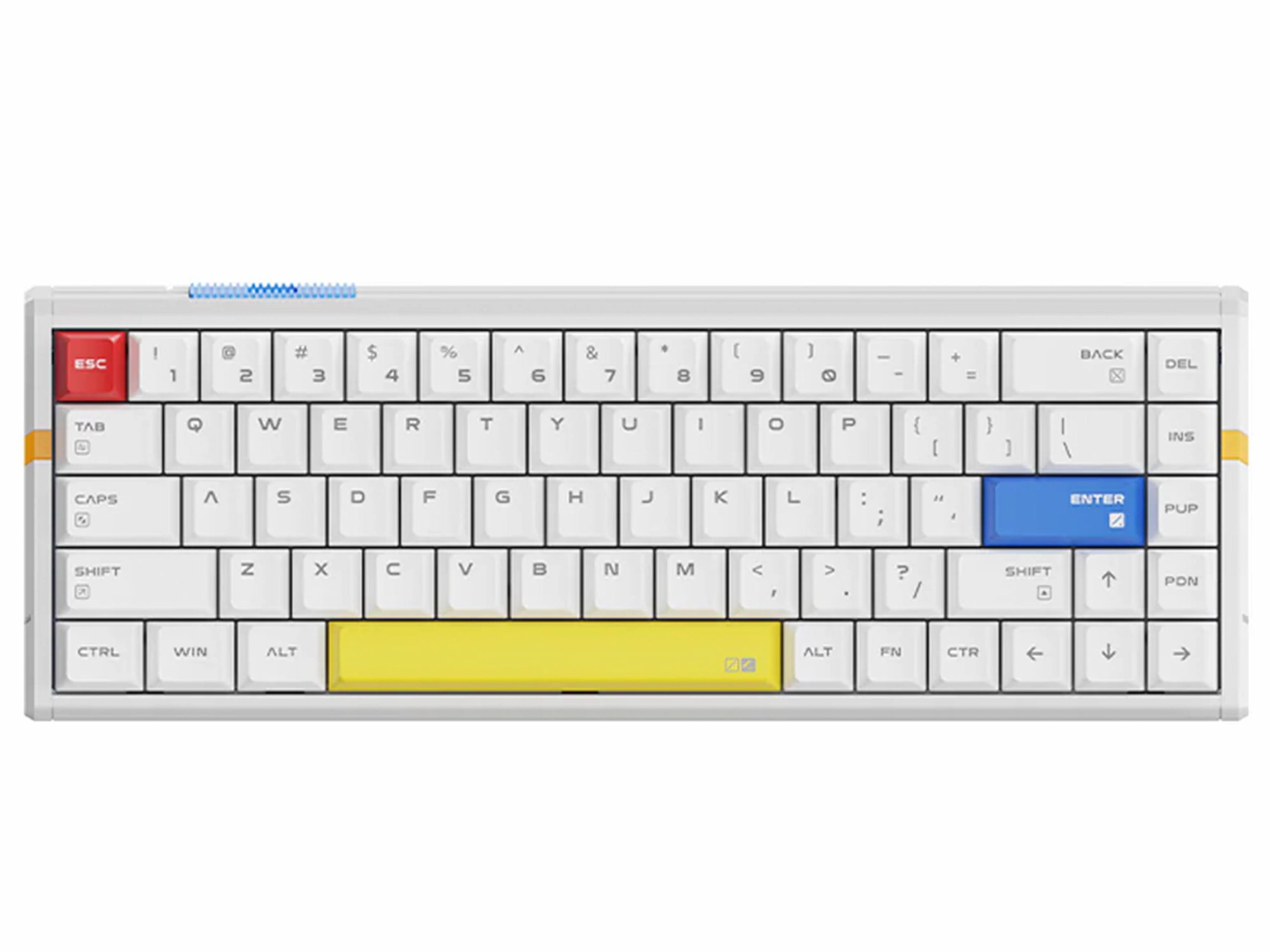 ATK RS6 Ultra Aluminum Hall Effect TTC RGB Magneto Switch Keyboard - White Shadow Warrior