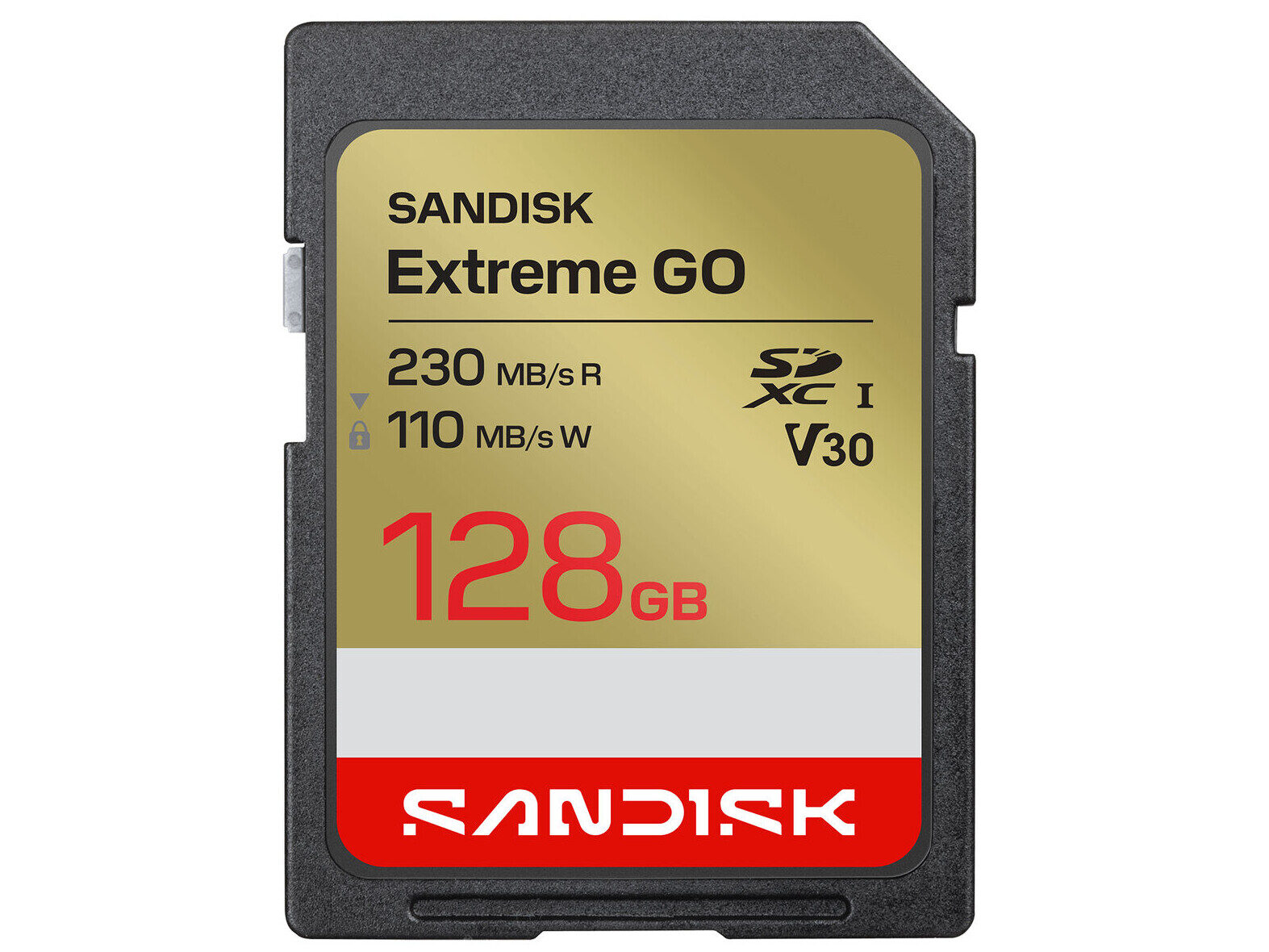 SanDisk Extreme GO 128GB SDXC UHS-I V30 U3 Memory Card