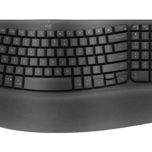 Logitech Wave Keys Wireless Ergonomic Keyboard - Graphite