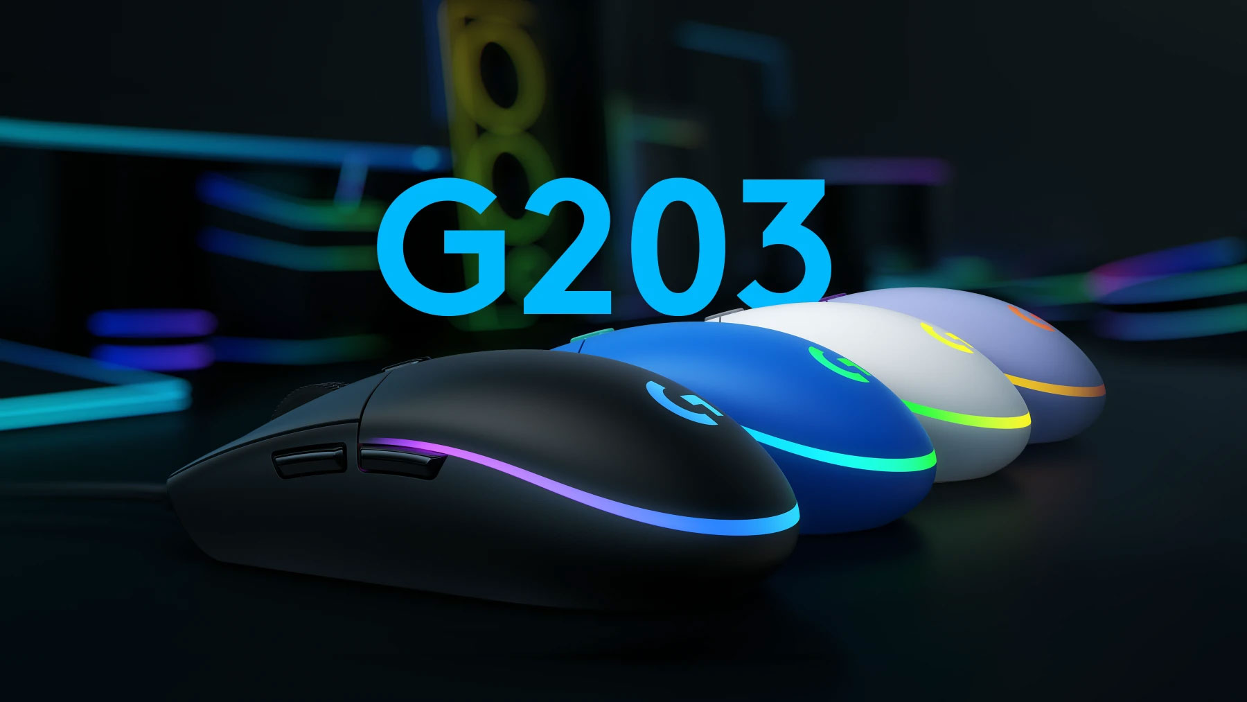 Logitech G203 Lightsync RGB Gaming Mouse - Black product details