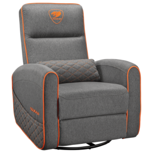 Cougar Fidom Breathable Imitation Linen Gaming Sofa - Grey/Orange