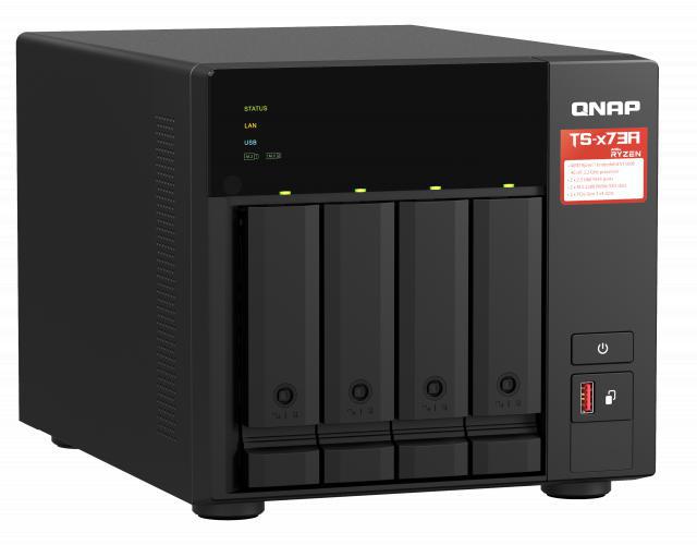 QNAP TS-473A-8G Tower 4 Bay NAS, Ryzen 4-Core, 8GB RAM