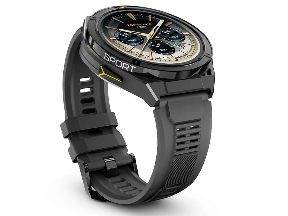 Hifuture ACTIVE 1.43" AMOLED Smart Watch - Black + Yellow