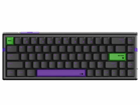 ATK RS6 Ultra Aluminum Wired Magnetic Hall Effect TTC RGB Magneto Switch Keyboard - Night Hunter