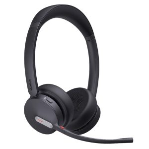 Yealink BH70 MS-Certified Stereo Bluetooth Headset with USB-C/A Adapter - Black