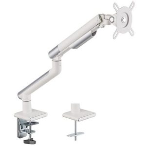 Brateck Single Monitor Premium Aluminium Spring-Assisted Monitor Arm for 17"- 32" Monitor - White