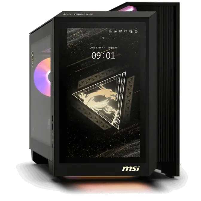 MSI MEG Vision X AI 2 Ultra 7 32GB/2TB Win 11 Pro Gaming Desktop Without GPU (MEG Vision X AI 2-082AU)