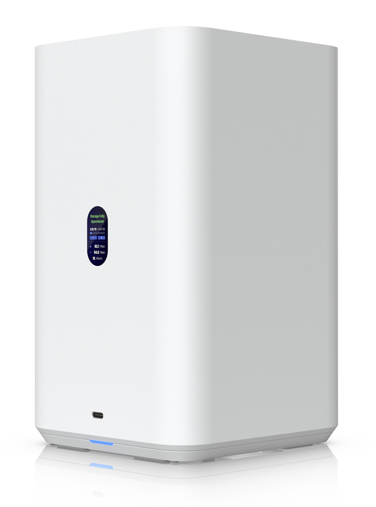 Ubiquiti UNAS Quad-Core ARM Cortex-A55 4GB (2) 3.5 HDD Bays UniFi NAS - White