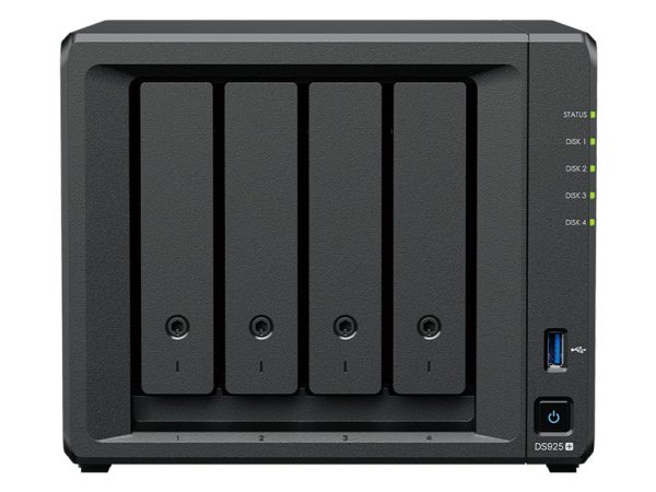 Synology DiskStation DS925+ Quad Core 4GB RAM 4-Bay Diskless NAS
