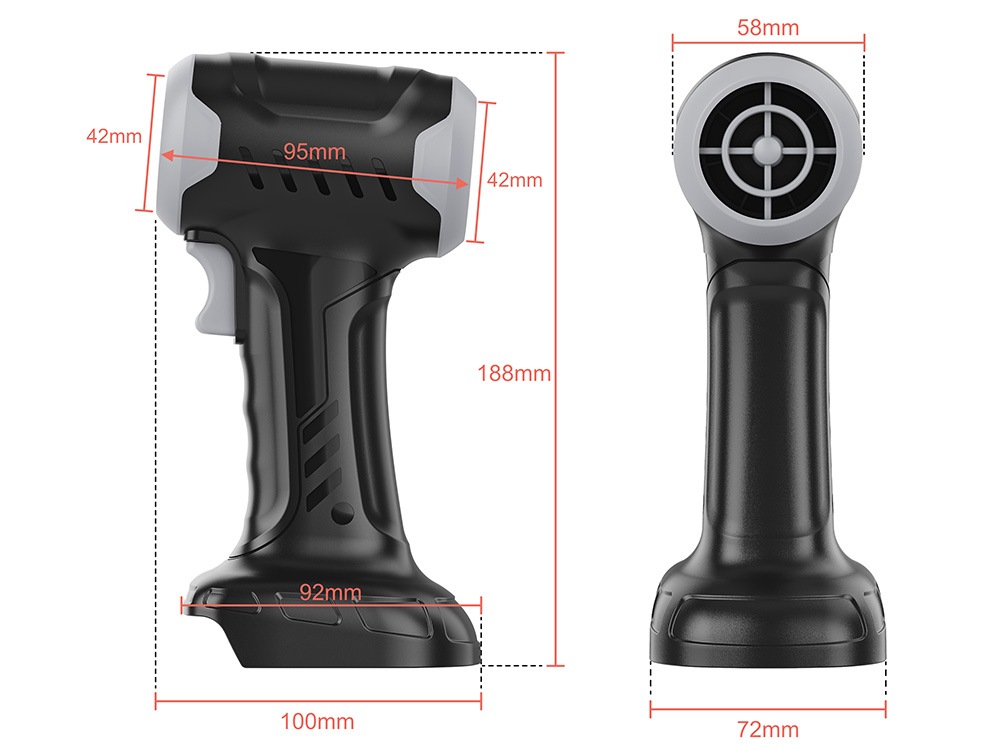 Karuza AD47 Handheld Cordless Jet Fan Blower
