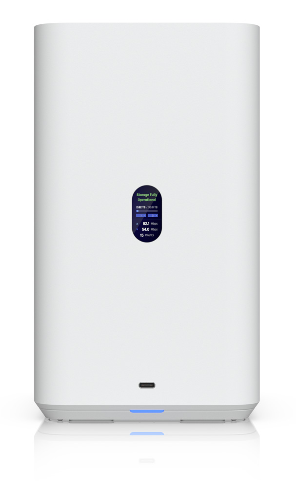 Ubiquiti UNAS Quad-Core ARM Cortex-A55 4GB (2) 3.5 HDD Bays UniFi NAS - White