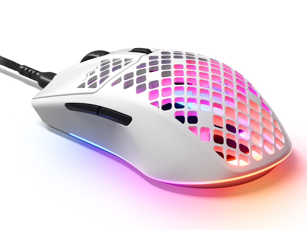 SteelSeries Aerox 3(2022 Edition) Ultra Lightweight Mouse - Snow