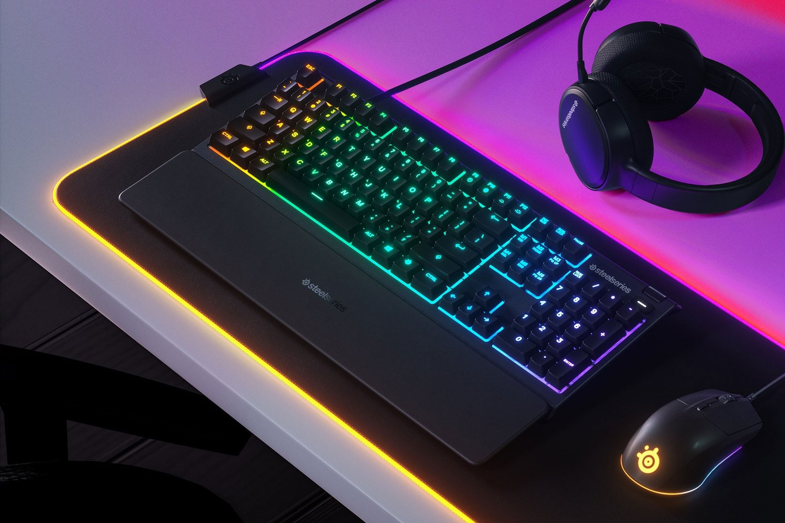 SteelSeries APEX 3 Water Resistant Gaming Keyboard product details