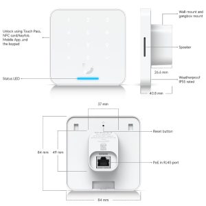 Ubiquiti Reader Flex NFC Card Reader with Keypad and Touch Pass
