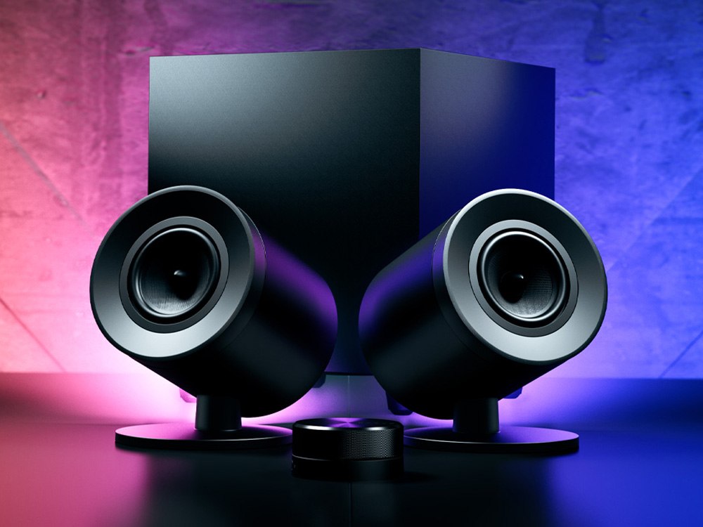 Razer Nommo V2 Pro Full-Range 2.1 PC Gaming Speakers with Wireless Subwoofer