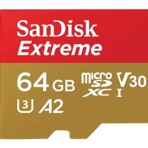 SanDisk Extreme 64GB V30 U3 A2 microSDXC UHS-I Card