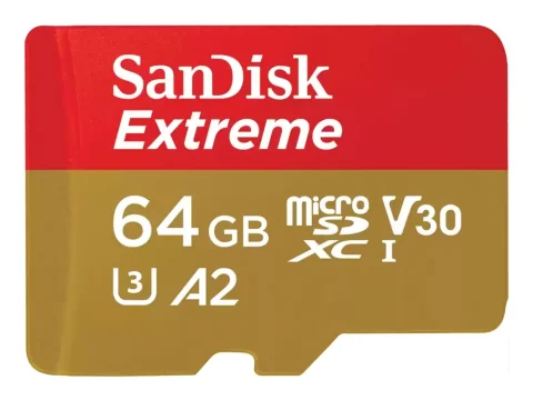 SanDisk Extreme 64GB V30 U3 A2 microSDXC UHS-I Card