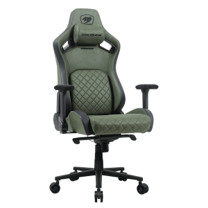 Cougar Defensor S High-density Molding Foam 4D Armrest Leather-like Fabric Chair - Army Green F
