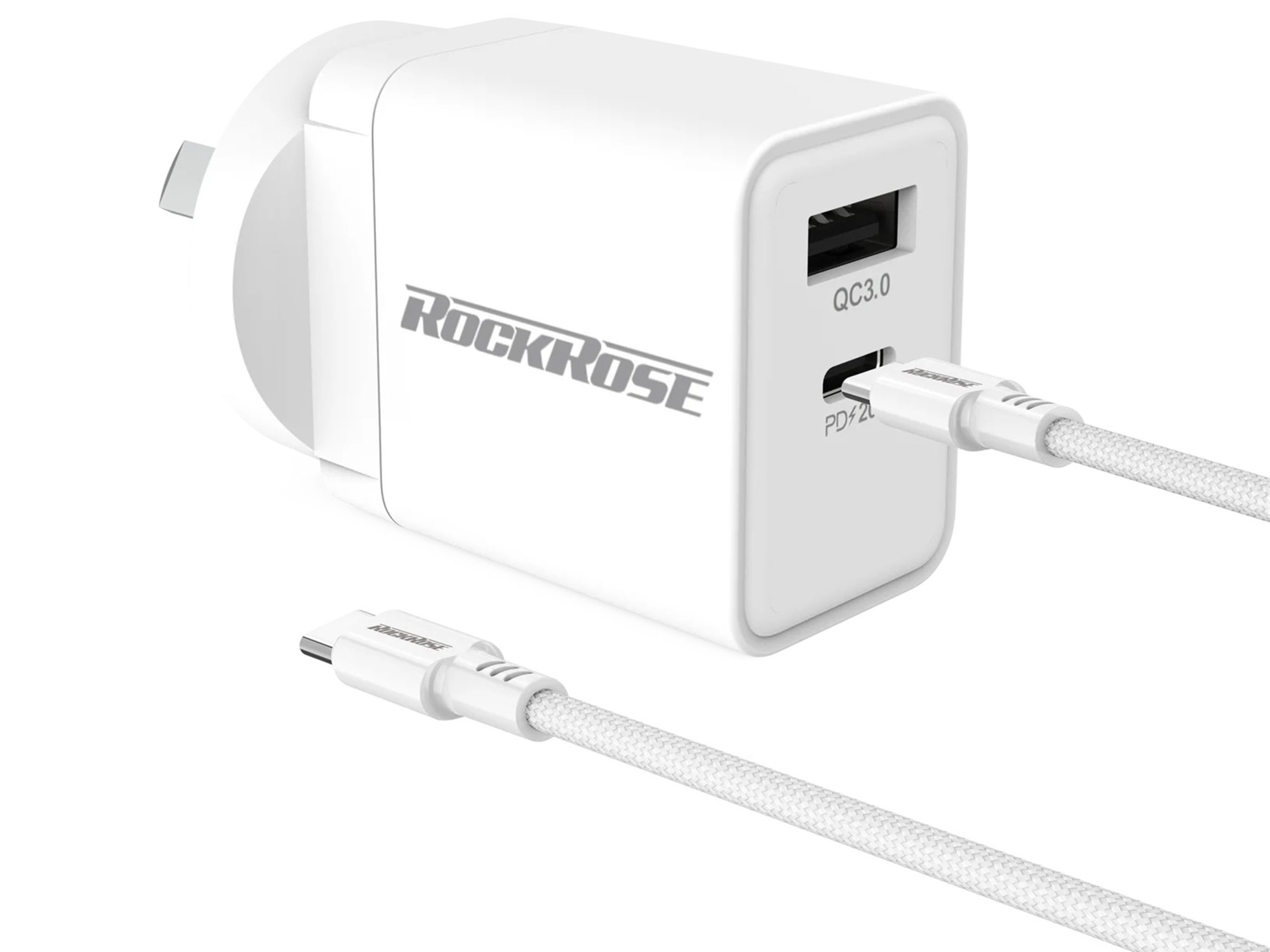 RockRose 20W Casa AC Pro Combo USB-C AC Wall Charger