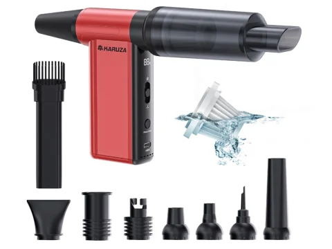 Karuza VC51 Handheld Electronic Air Duster - Red Black (Special edition)
