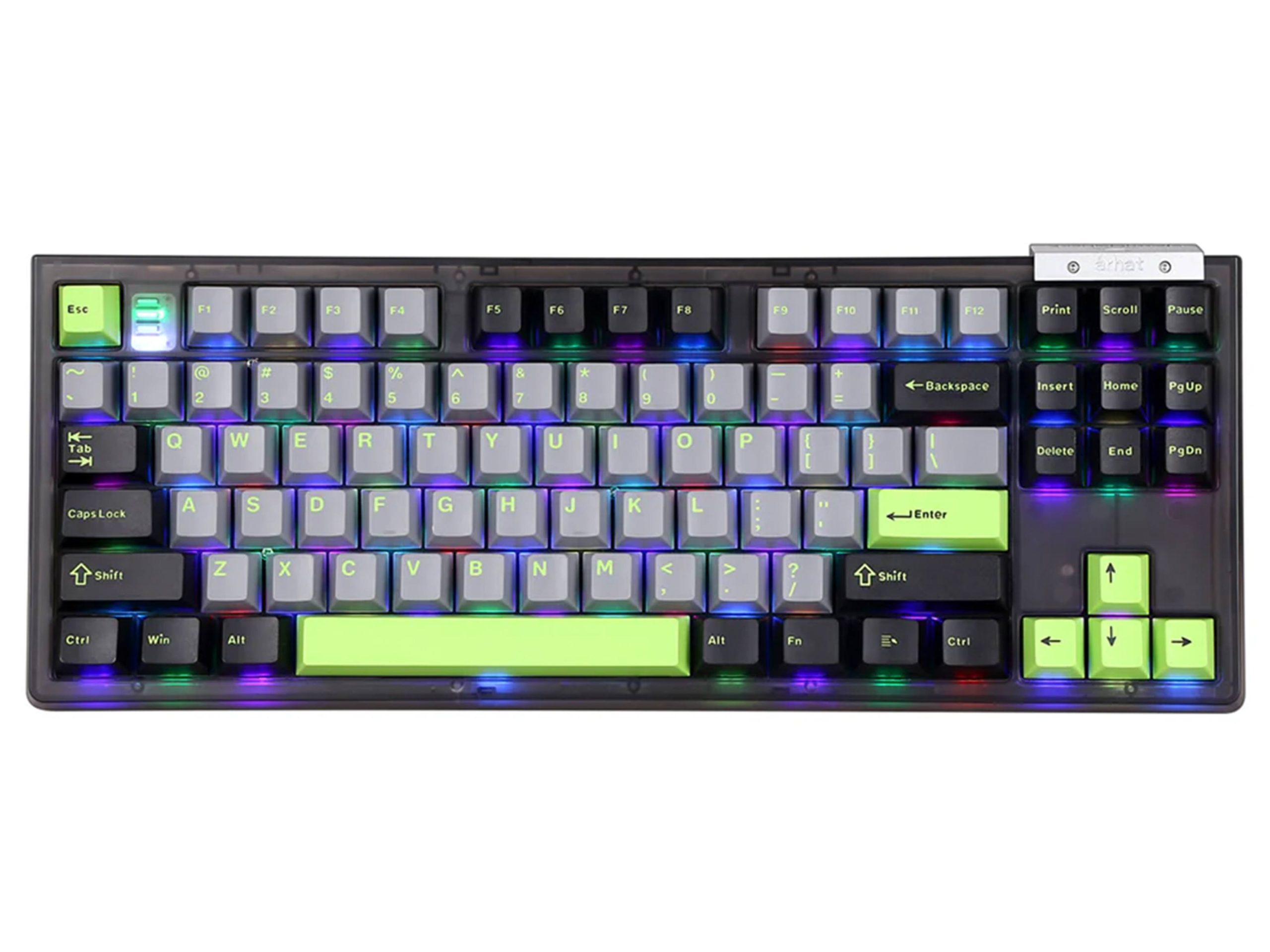 Darmoshark TOP87 Tri-mode Matcha Switch Gaming Keyboard - Black