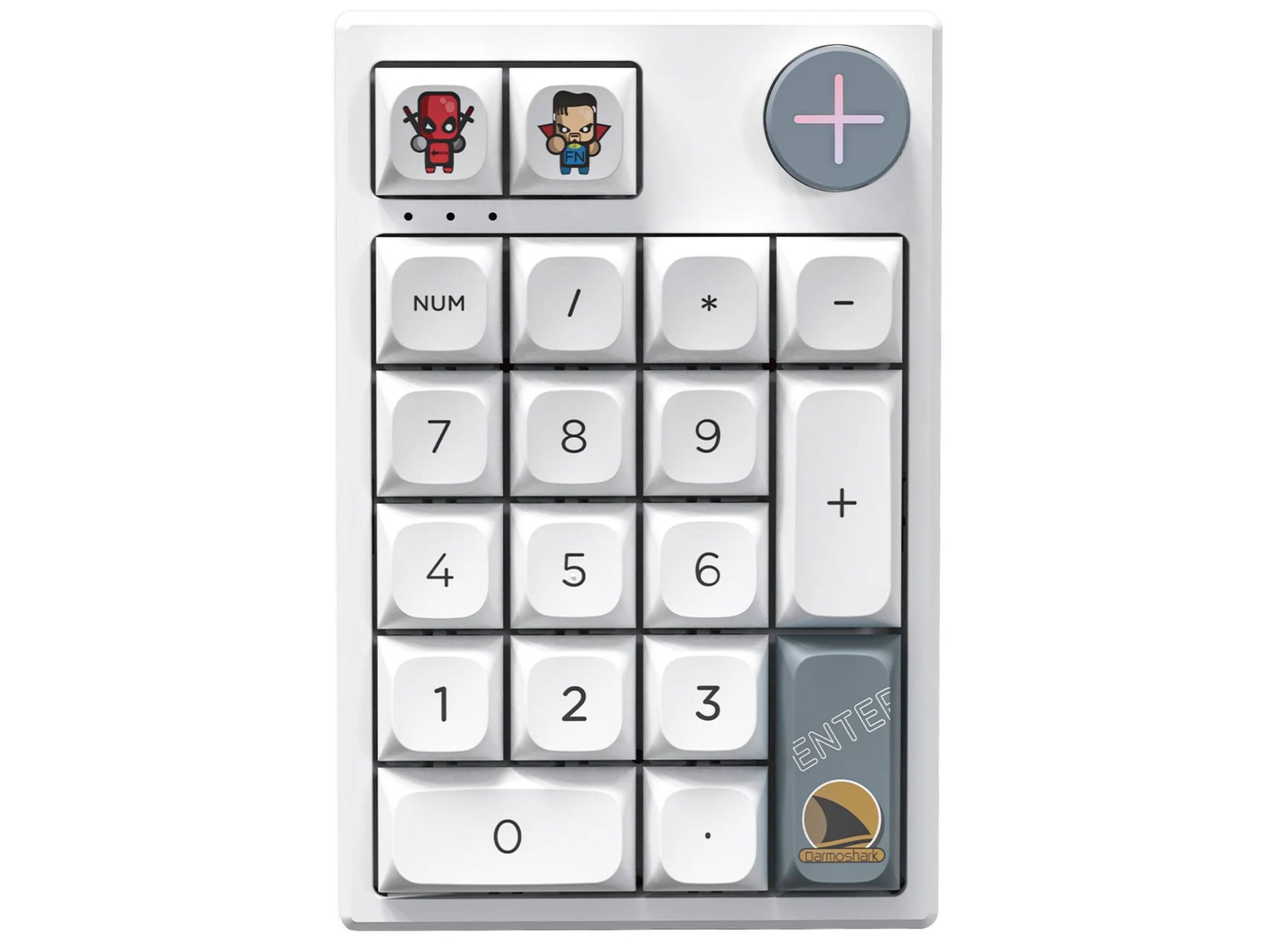 Darmoshark K3 Pro Tri-mode Huano Sky Switch Gaming Keypad - White