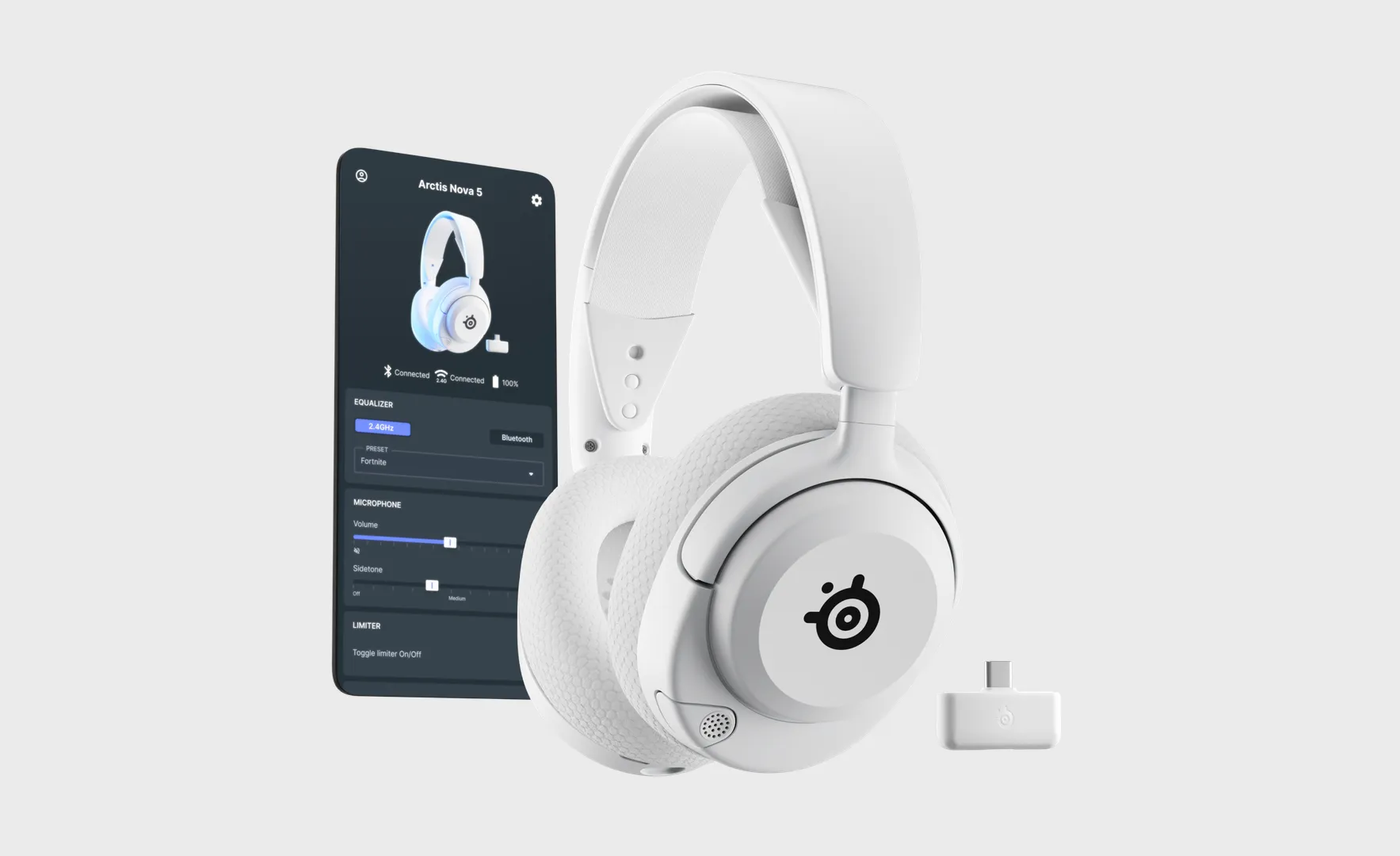 SteelSeries Arctis Nova 5P Wireless Gaming Headset - White product details