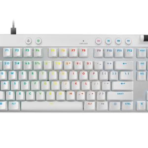 Logitech G PRO X TKL Rapid Wired Magnetic Switch Gaming Keyboard - White