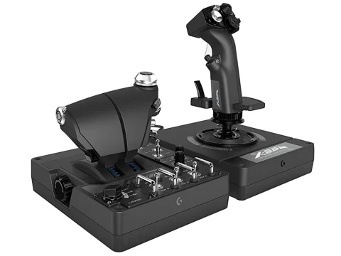 Logitech X56 VR Simulator Compatible HOTAS Joystick