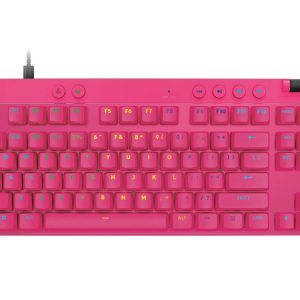 Logitech G Pro X TKL Rapid Wired Magnetic Analog Switch Gaming Keyboard - Magenta