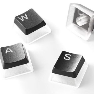 SteelSeries PrismCaps Universal Double Shot PBT Keycaps - Black