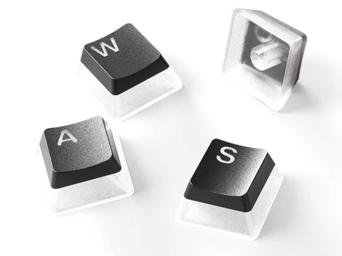 SteelSeries PrismCaps Universal Double Shot PBT Keycaps - Black