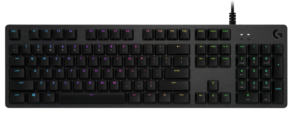 Logitech G512 Carbon Lightsync RGB Mechanical Gaming Keyboard - Tactile GX Brown product details