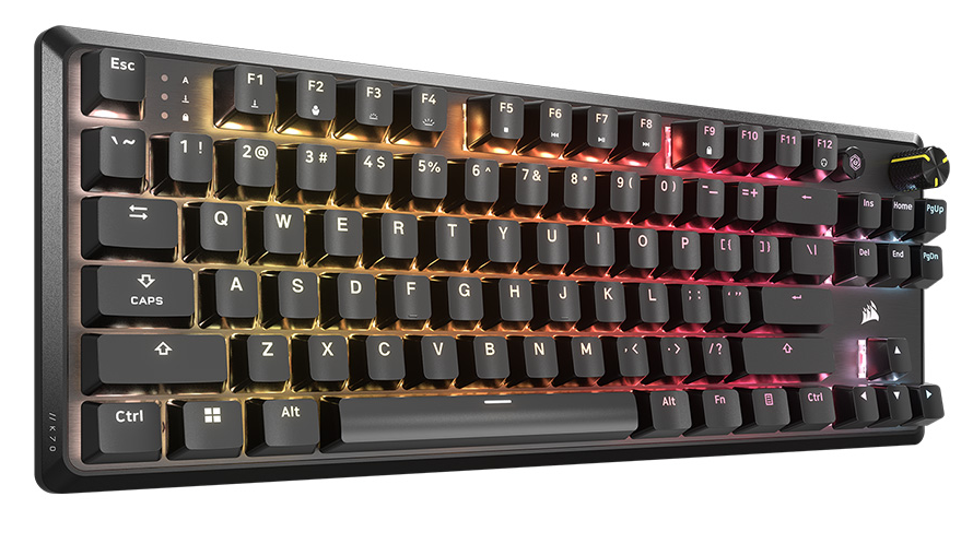 Corsair K70 CORE TKL RGB Mechanical Keyboard, MLX Red V2 SW
