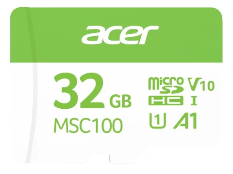 Acer MSC100 32GB Class 10 U1 V10 A1 microSDHC Memory Card